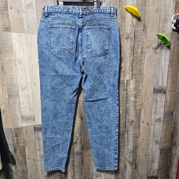 American Apparel Vintage Inspired Marble Wash High Waist Jeans Size 34 - Picture 2 of 4